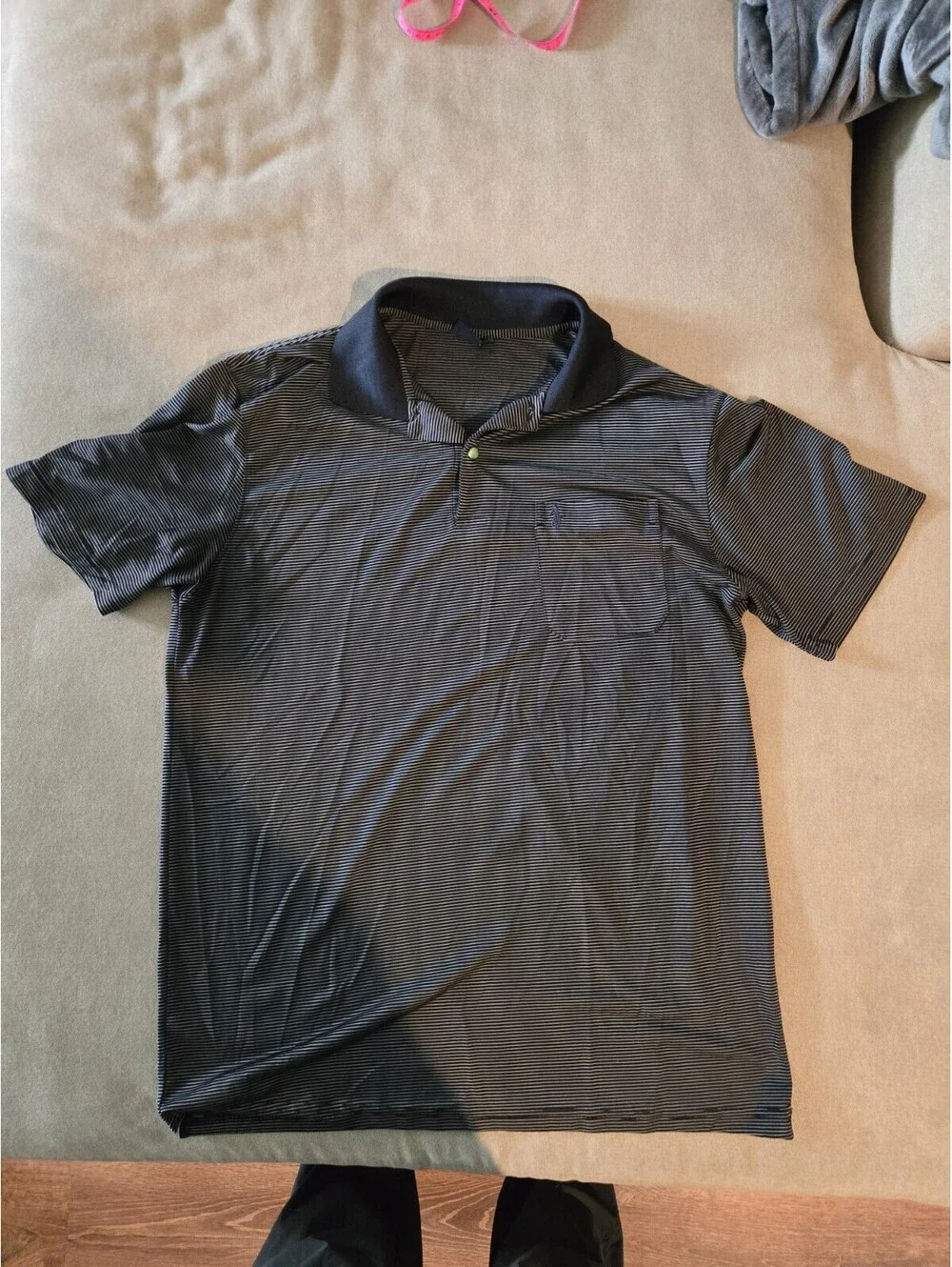 Polo Ralph Lauren Polo Shirt Men's Size XXL Blue Striped Pony Logo